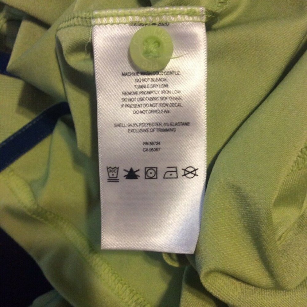 COLUMBIA PFG OMNI-SHADE SHORT SLEEVE GREEN FISHING POLO SHIRT MENS SIZE LARGE L - Picture 10 of 11